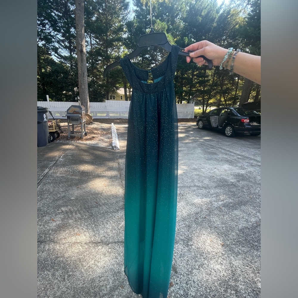VENUS Teal Ombre Maxi Dress